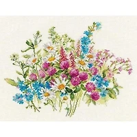 Alisa Clever & Daisies Cross Stitch Kit