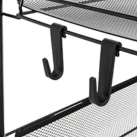 Honey Can Do Black 5-Tier Rolling Storage Cart