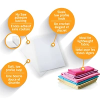 VELCRO® Brand Sleek & Thin™ White Stick On Fastener Rectangle