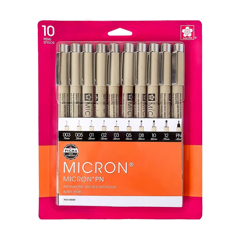 Micron® Black Archival Ink Pens, 10ct.
