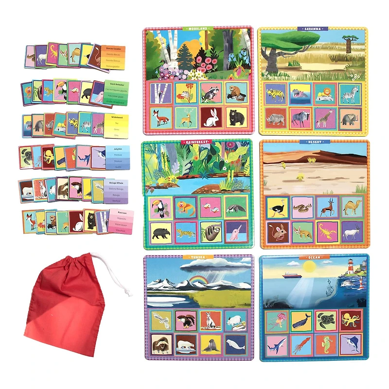 eeBoo Ready To learn Where Do I Live? Bingo Set