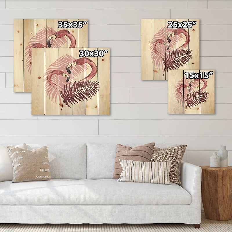 Designart - Flamingo In Tropical Summer I