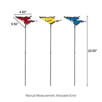 Glitzhome® 22" Metal Butterfly Picks, 3ct.