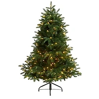 4ft. Pre-Lit South Carolina Spruce Artificial Christmas Tree, Clear Lights