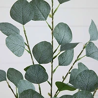 2ft. Pre-Lit Artificial Eucalyptus Tree with Warm White LED Lights