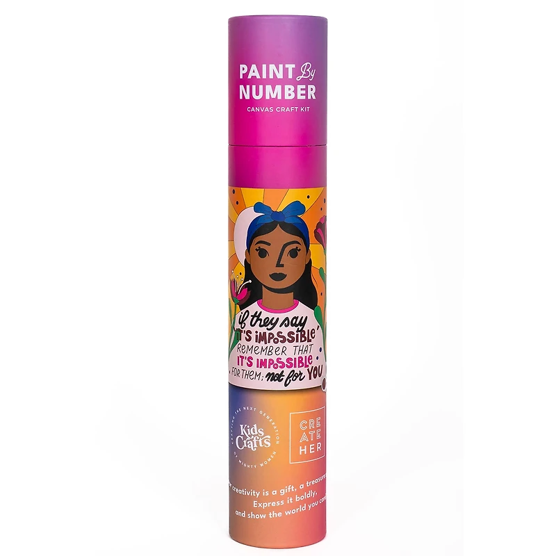 Kids Crafts Nothing Is Impossible Paint By Number Canvas Kit