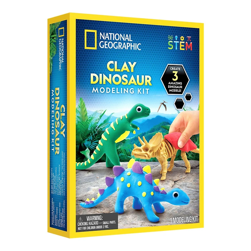 National Geographic™ Clay Dinosaur Modeling Kit