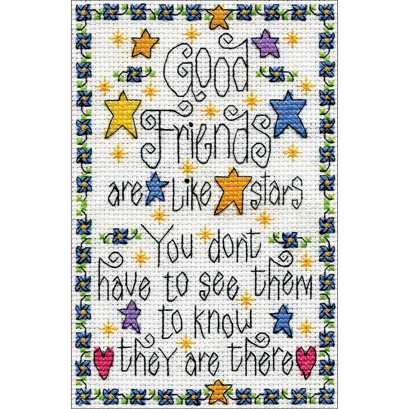 Design Works™ Good Friends Counted Cross Stitch Kit