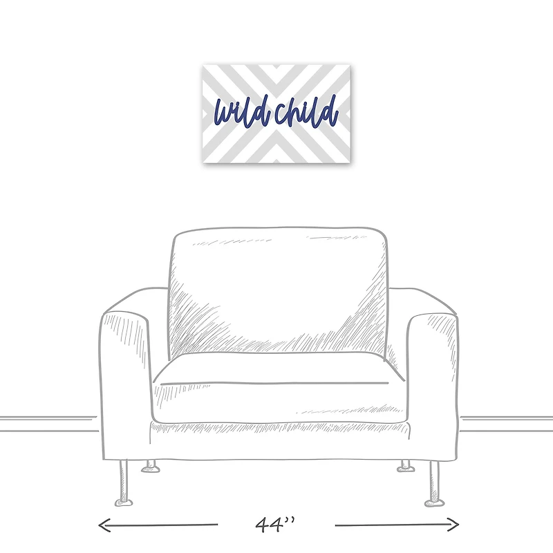 Wild Child 18" x 12" Canvas Wall Art
