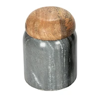 Hello Honey Gray Large Marble Canister