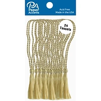 PA Paper™ Accents Old Gold Tassels, 24ct.