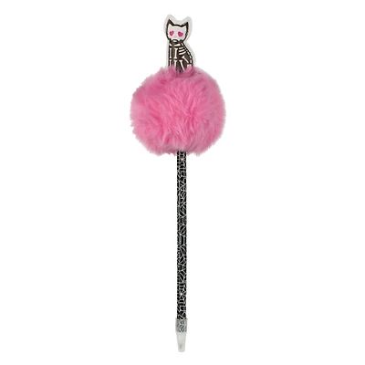 8" Skeleton Cat Pom Pom Pen by Creatology™