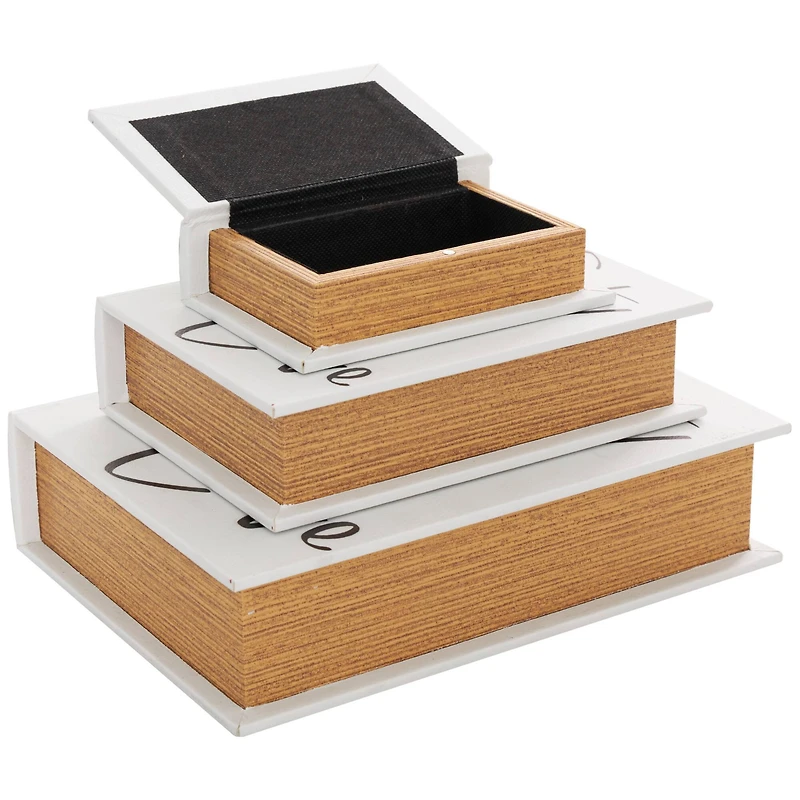 White Eat, Pray, Love Book Storage Box Set