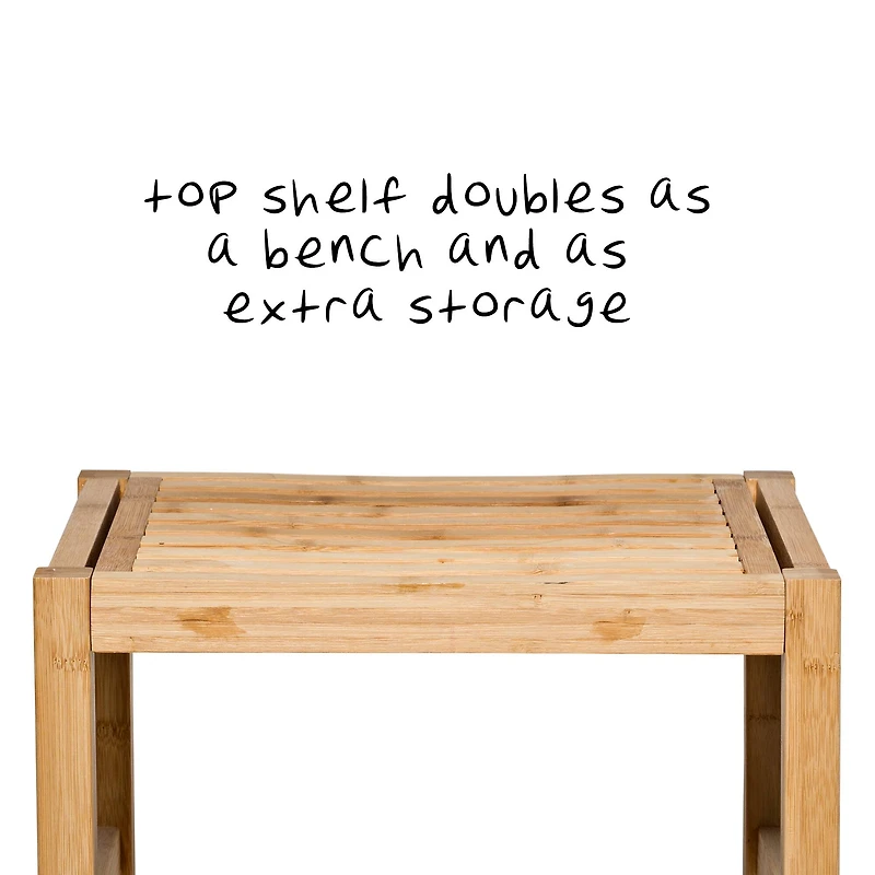 Honey Can Do Bamboo Spa Bench