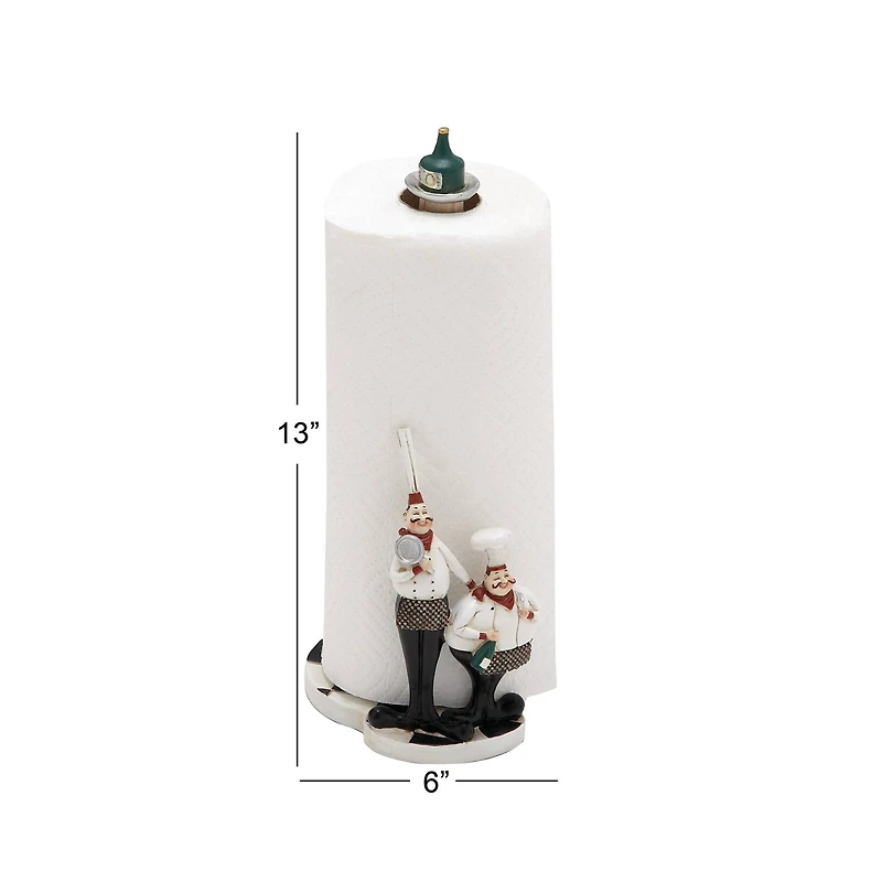 13" Chef Figurine Paper Towel Holder