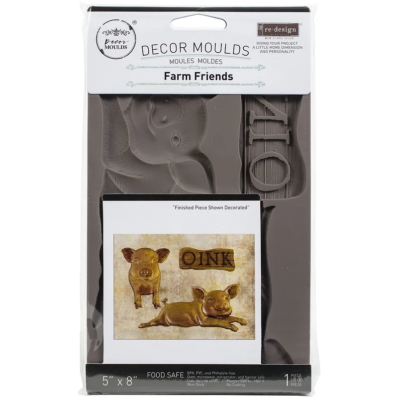 Redesign with Prima® Decor Mould® Farm Friends Silicone Mold