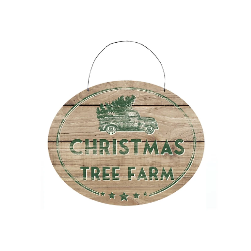 10" Christmas Tree Farm Sign