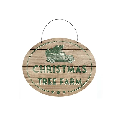 10" Christmas Tree Farm Sign 
