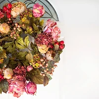 24" Peony & Hydrangea Wreath