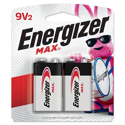 Energizer® MAX 9V Batteries, 2ct.