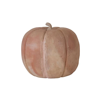 Hello Honey® 7" Brown Handmade Terra Cotta Pumpkin