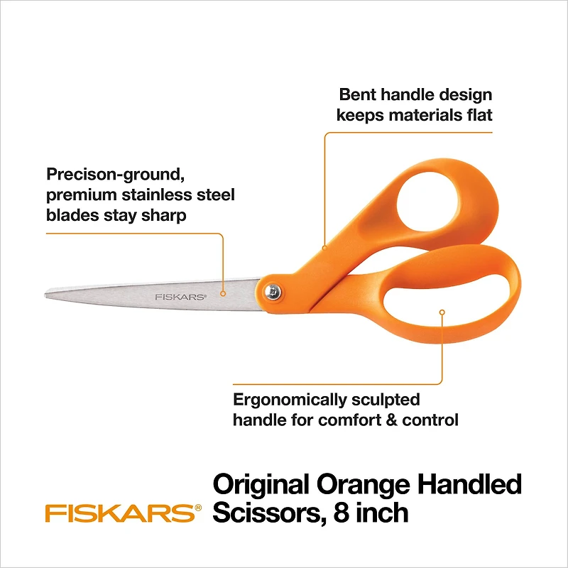 Fiskars® Premier Original Orange-Handled Scissors