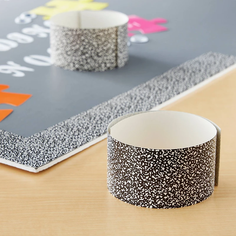 Back to Class Marble Composition Border Trim, 18ft.