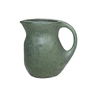 Hello Honey® 9" Matte Teal Round Stoneware Pitcher