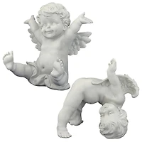 Design Toscano Topsy and Turvey the Cherub Twins Statues Set