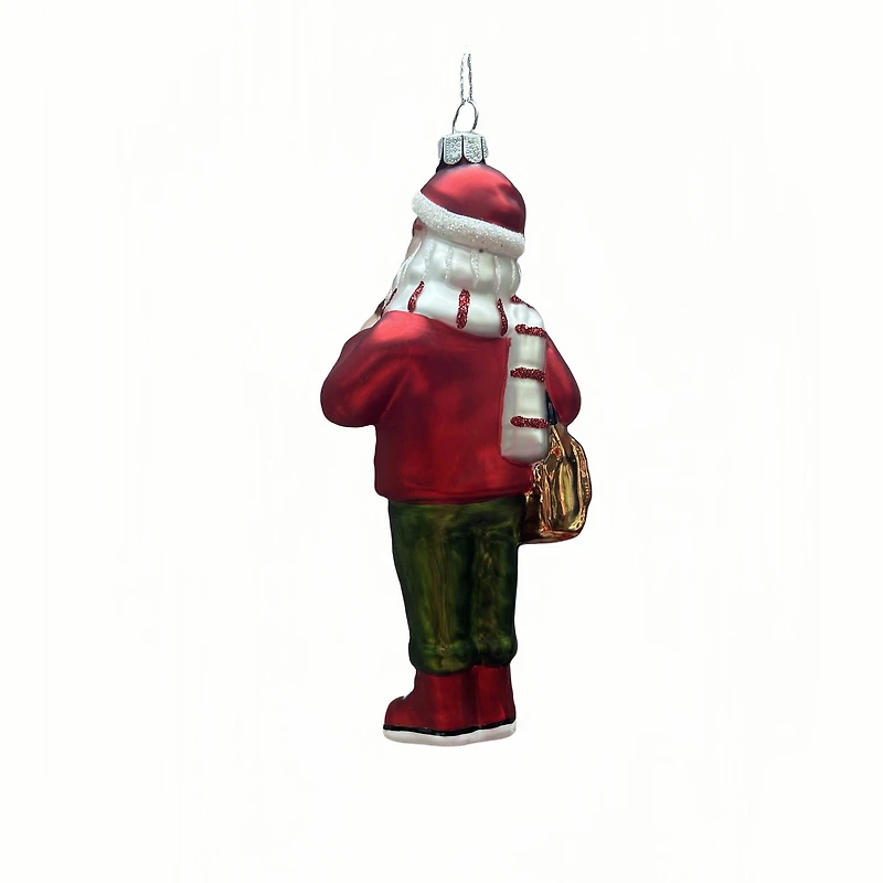 6" Student Santa Glass Ornament by Ashland®