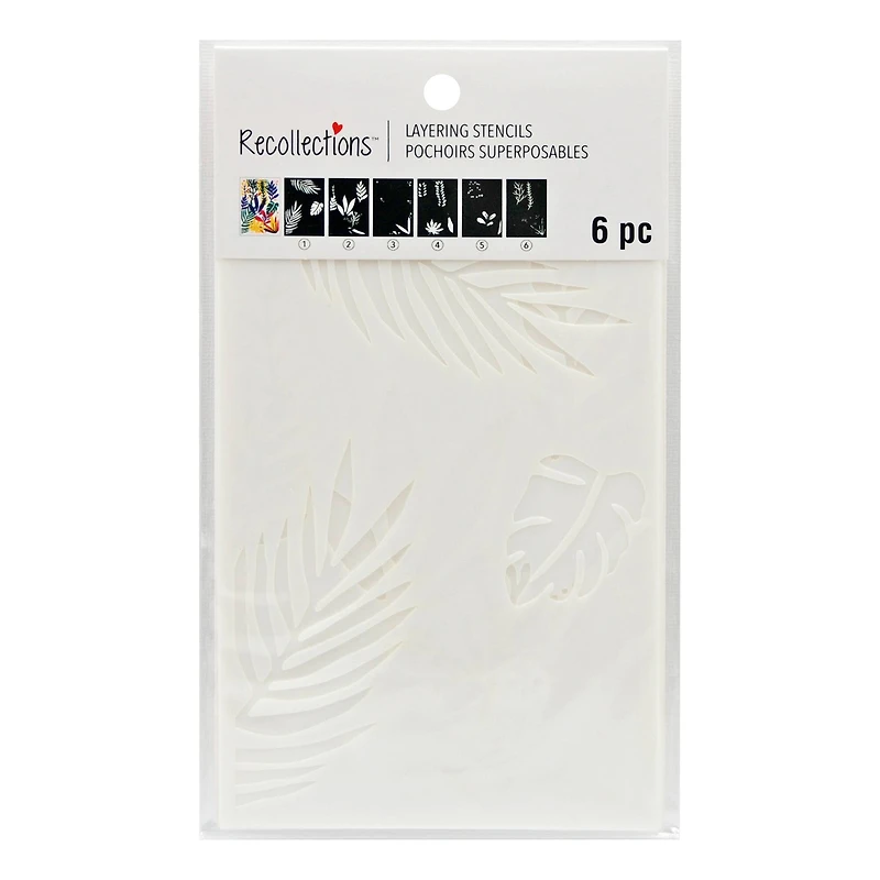 Tropical Foliage Layering Stencils by Recollections™