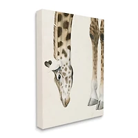 Stupell Industries Giraffe Grazing Safari Animal Hoof Detail Canvas Wall Art