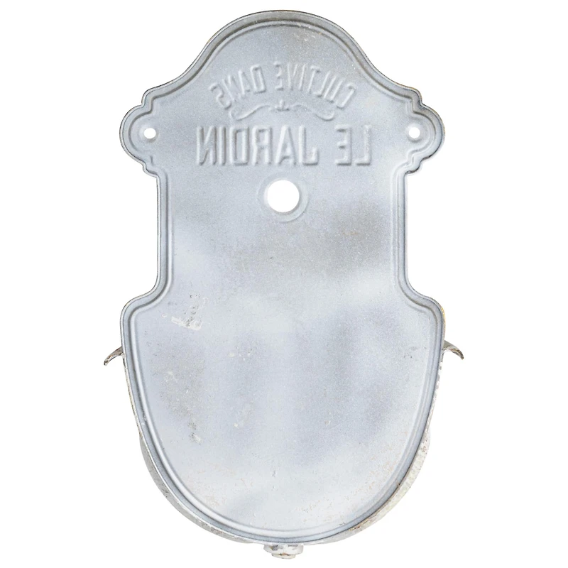 Hello Honey® 28.5" White Distressed Finish Metal Wall-Mounted Planter