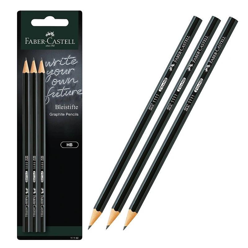 Faber-Castell® SV 1111 HB Graphite Pencils, 3ct.