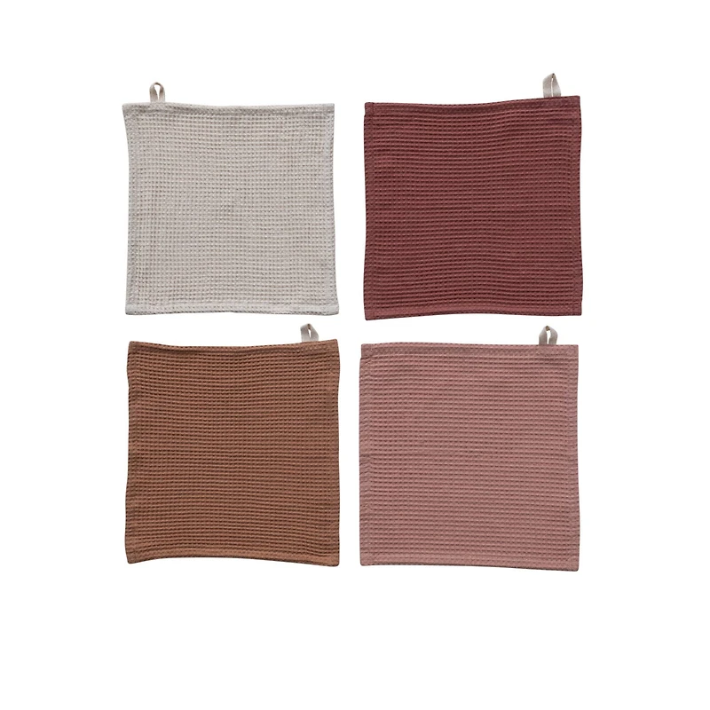 Hello Honey® Woven Linen & Cotton Waffle Kitchen Dish Cloths Set