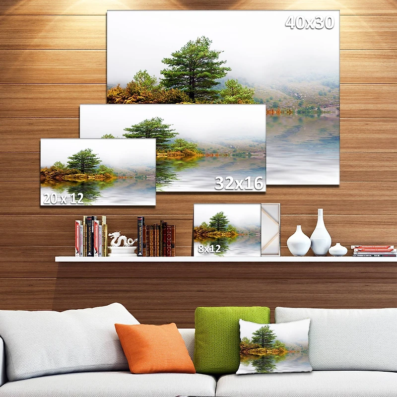 Designart - Pine Tree with Reflection