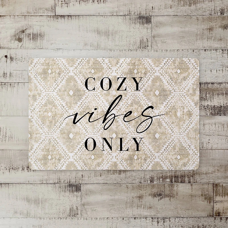 Cozy Vibes Only Floor Mat, 18" x 27"