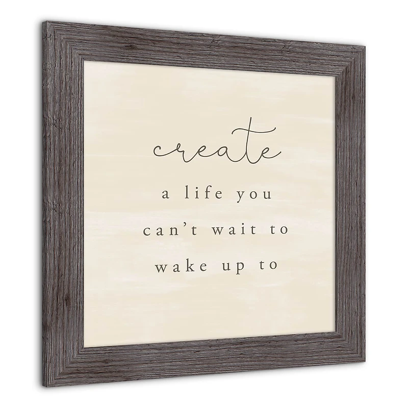 Create A Life Western Framed Print