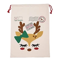 Personality Case™ 19" x 26" North Pole Express Nice Cotton Christmas Drawstring Bag