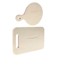Good Wood by Leisure Arts® 2-Piece Circle and Rectangle Wood Cutting Board Set