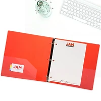 JAM Paper 2" Glass Twill Plastic 3-Ring Binders, 4ct.