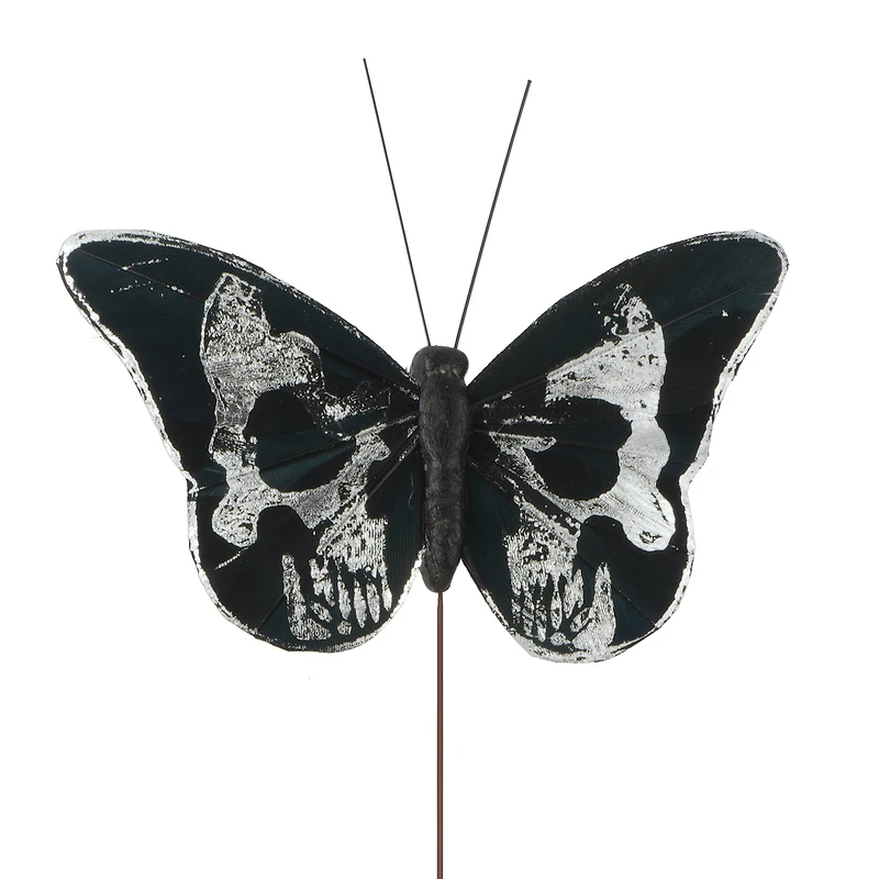 Silver Skull Butterfly Set by Ashland®