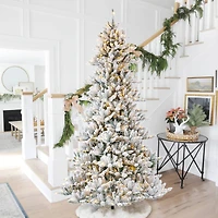 9ft. Pre-Lit Fir Artificial Christmas Tree, Warm White LED Lights