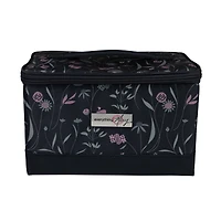Everything Mary Pink & Gray Floral Collapsible Sewing Kit Organizer Box
