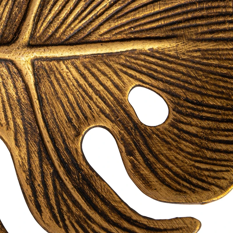 Hello Honey® 6.5" Antique Monstera Leaf Tabletop Accent