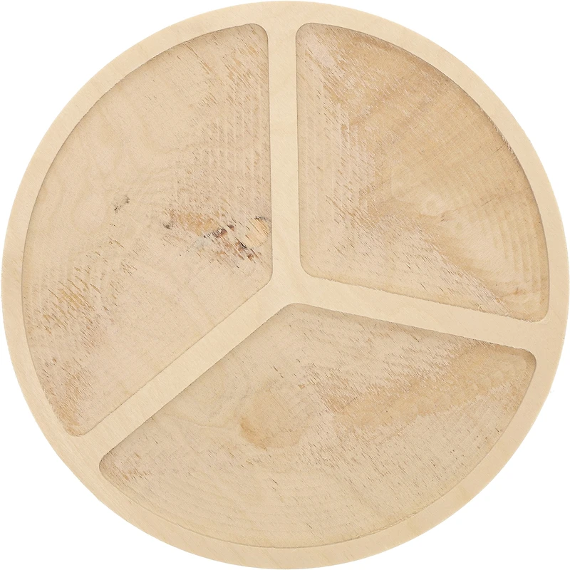 Leisure Arts® 10" Circle with Trio Welled Wood Surface