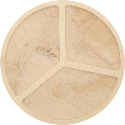Leisure Arts® 10" Circle with Trio Welled Wood Surface