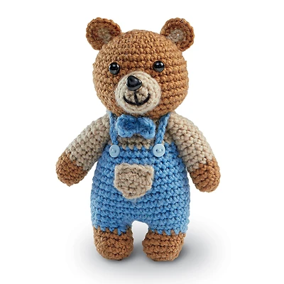 6 Pack: Intermediate Bear Amigurumi Crochet Kit by Loops & Threads®