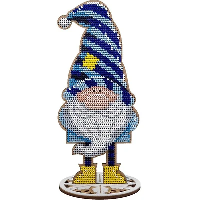 Wonderland Crafts Gnome Bead Embroidery on Wood Kit