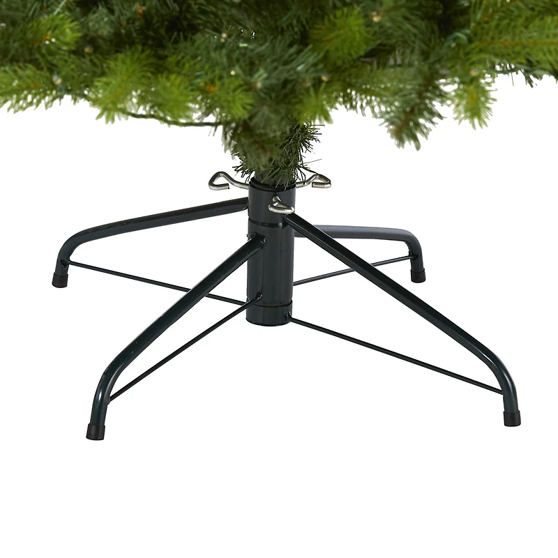 7ft. Pre-Lit New Haven Spruce Artificial Christmas Tree, Clear LED Lights